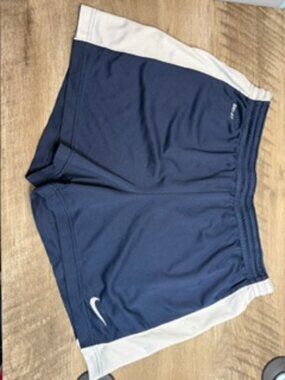Nike Dri‑Fit Blue Athletic Shorts – Size Large – Lightweight – Drawstring Waist